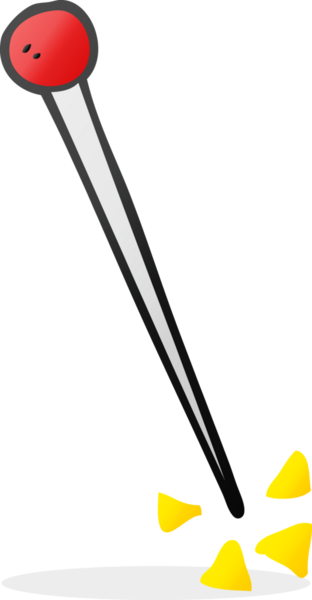 Bir insan tarafından çizilmiş karikatür broşu.