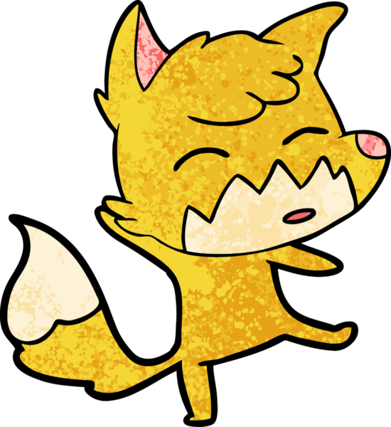 bir insan tarafından çizilmiş tilki çizgi filmi