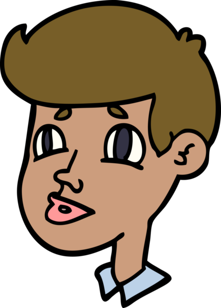 Bir insan tarafından çizilmiş bir çocuk yüzü karalaması.