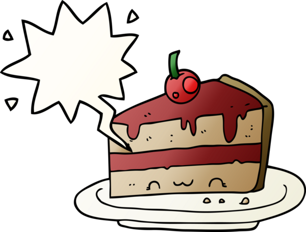 Bir insan tarafından çizilmiş, konuşma baloncuklu çizgi film pastası.