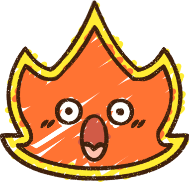 Bir insan tarafından çizilen Alev Tebeşiri