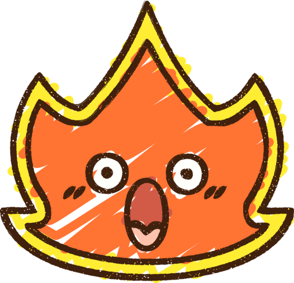 Bir insan tarafından çizilen Alev Tebeşiri