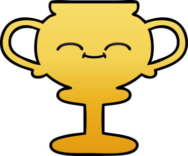 Bir insan tarafından çizilmiş bir kupanın gölgelenmiş karikatürü