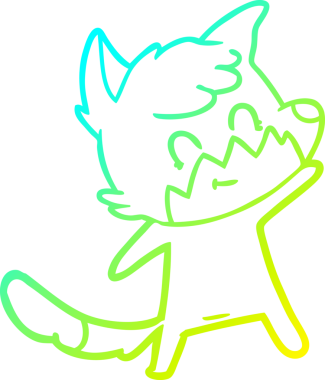 Bir insan tarafından çizilmiş soğuk hava çizgisi.