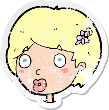 Bir karikatürün gerilimli çıkartması bir insan tarafından çizilmiş kadın yüzünü şaşırttı.