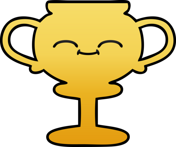 Bir insan tarafından çizilmiş bir kupanın gölgelenmiş karikatürü