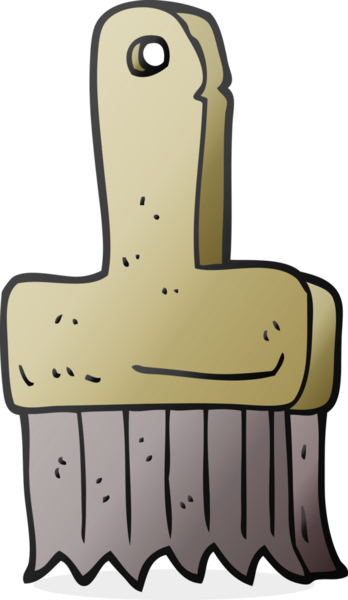 Bir insan tarafından çizilmiş serbest çizim karikatür fırçası