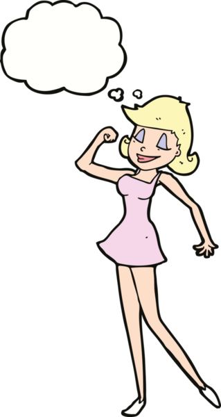 Bir insan tarafından çizilen düşünce baloncuğuyla...