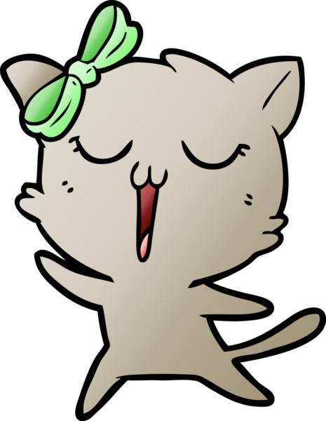 Bir insan tarafından çizilmiş çizgi film kedisi.