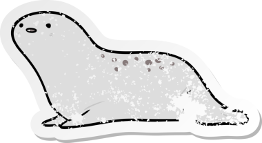 Bir insan tarafından çizilmiş karikatür mührü.