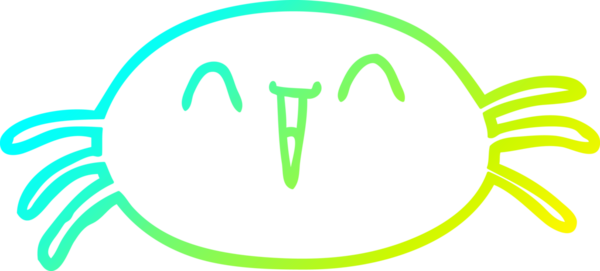 Bir insanın çizdiği cadılar bayramı örümceğinin soğuk gradyan çizgisi