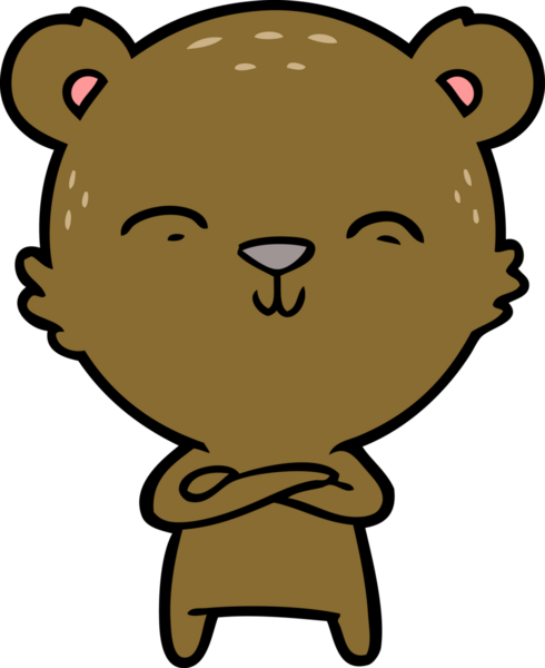 Bir insan tarafından çizilmiş bir çizgi film karakteri.