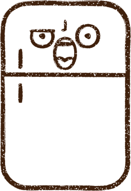 Bir insan tarafından çizilmiş buzdolabı kömürü çizimi