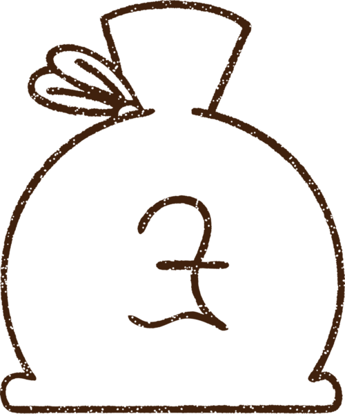 Para Torbası Kömür Bir insan tarafından çizilmiş