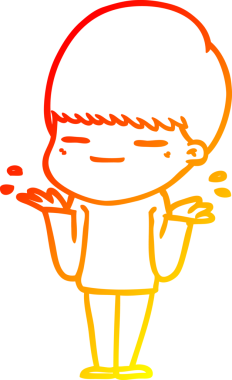 Bir insan tarafından çizilmiş kendini beğenmiş bir çizgi film karakteri çizimi.