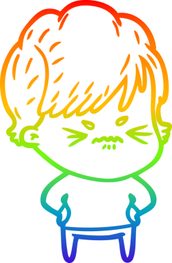 Bir insan tarafından çizilmiş karikatür çizimi.