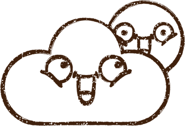 Güneş ve Yağmur Bulutu Kömürü Bir insan tarafından çizilmiş