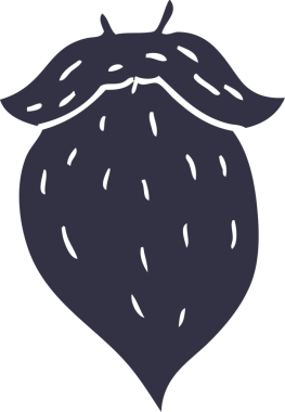 Bir insan tarafından çizilmiş sahte sakal.