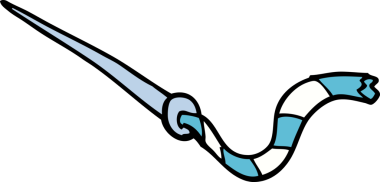 Bir insan tarafından çizilmiş karalama iğnesi ve iplik.