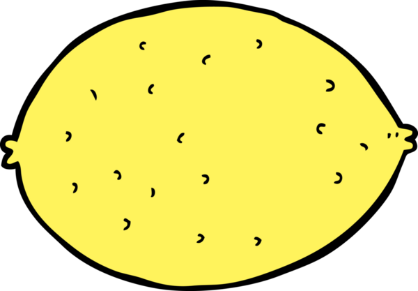 bir insan tarafından çizilmiş limon karikatürü