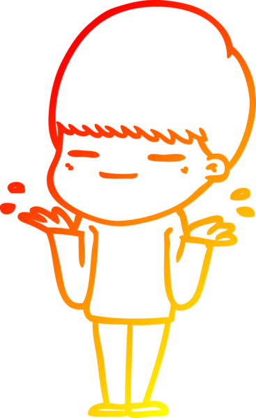 Bir insan tarafından çizilmiş kendini beğenmiş bir çizgi film karakteri çizimi.