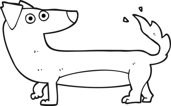 Bir insan tarafından çizilmiş siyah beyaz bir karikatür.