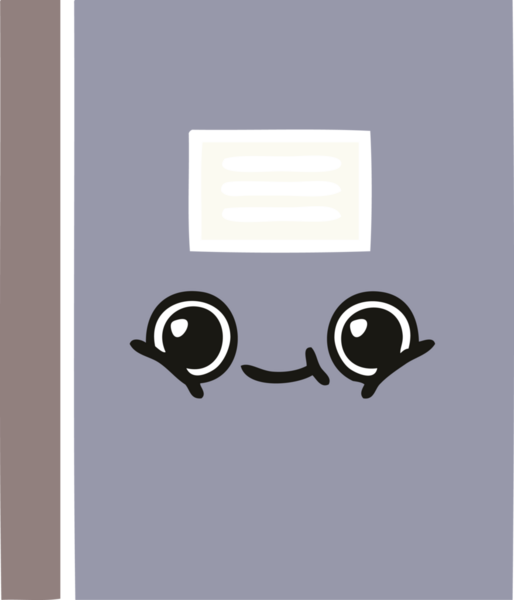 Bir insan tarafından çizilmiş düz renkli bir defter çizimi