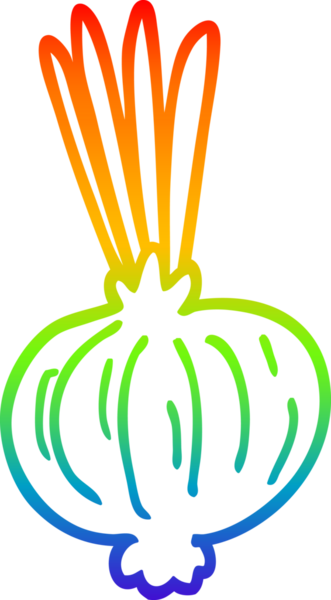 gökkuşağı gradyan çizimi bir insan tarafından çizilmiş bir çizgi soğan