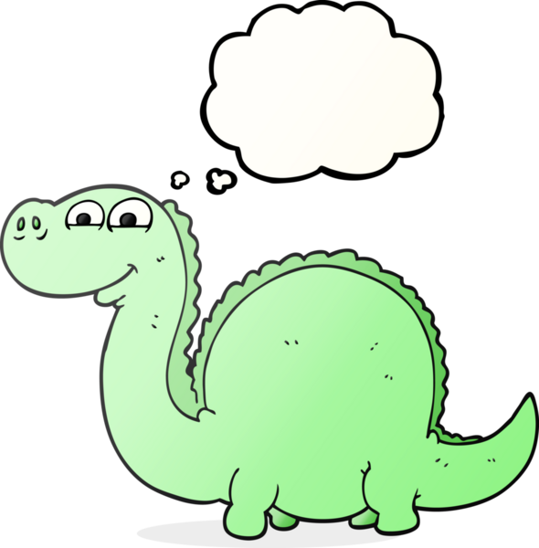 Bir insan tarafından çizilmiş serbest çizim baloncuk karikatür dinozor.