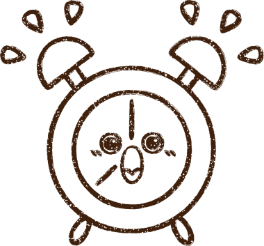 Ringing Alarm Clock Charcoal Drawing drawn by a human