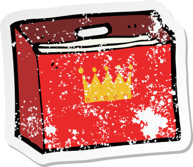 Bir insan tarafından çizilmiş kraliyet iş dosyalarının gerilimli yapıştırması.