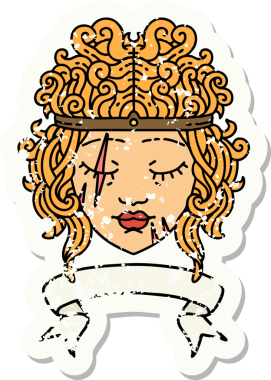 Retro Dövme Tarzı İnsan Barbar Karakteri