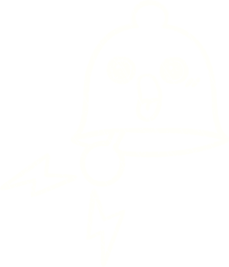 Bir insan tarafından çizilmiş çan tebeşiri