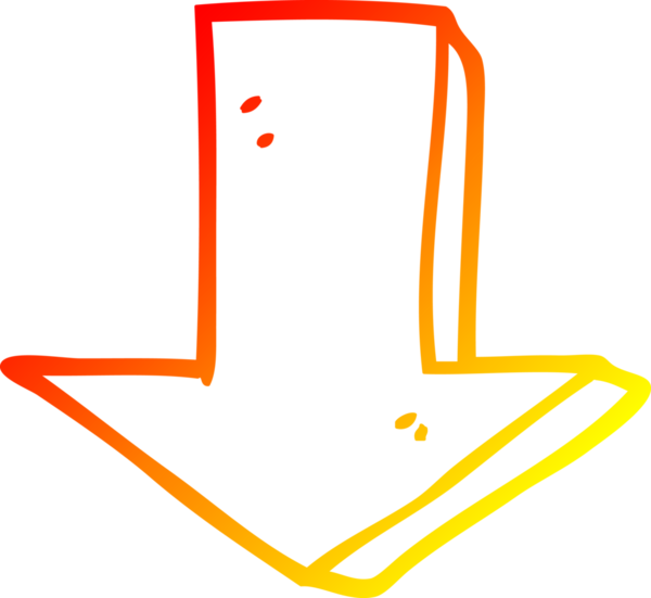 Bir insan tarafından çizilmiş bir çizgi filmin sıcak gradyan çizimi