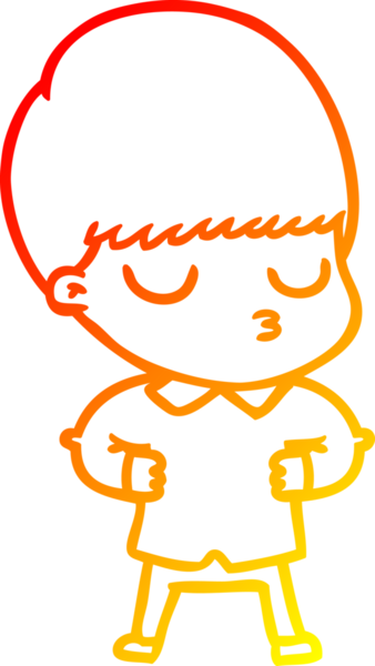 İnsan tarafından çizilmiş bir çizgi film karakteri çizimi.