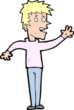 Bir insan tarafından çizilmiş mutlu çocuk çizimi.