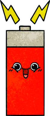 Bir insanın çizdiği pilin retro grunge desen karikatürü