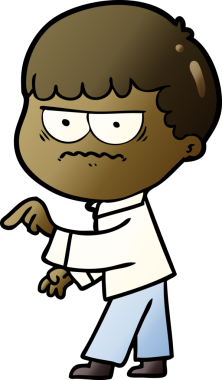 Bir insan tarafından çizilmiş el çizimi karikatür