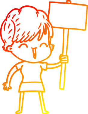 Bir insan tarafından çizilmiş gülen bir karikatür çizimi.