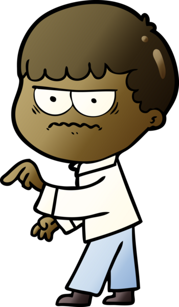 Bir insan tarafından çizilmiş el çizimi karikatür