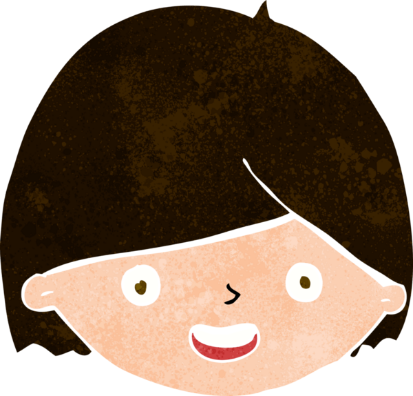 Bir insan tarafından çizilmiş mutlu bir yüz.