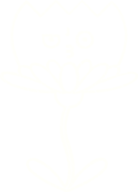 Bir insan tarafından çizilen çiçek tebeşiri