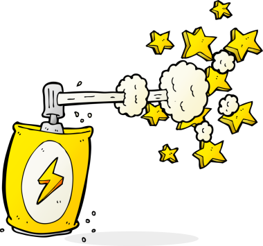 bir insan tarafından çizilmiş karikatür aerosolü