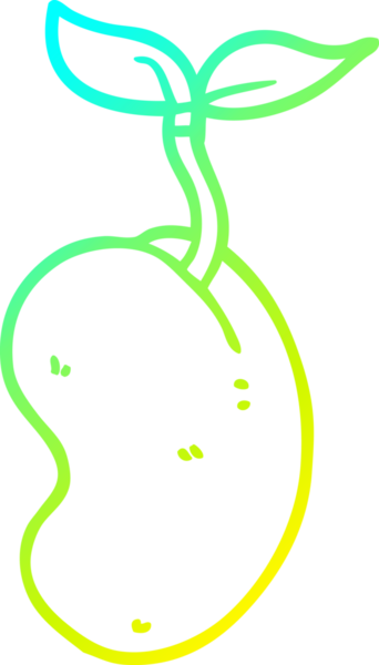 Bir insan tarafından çizilmiş bir çizgi film tohumu çizimi.