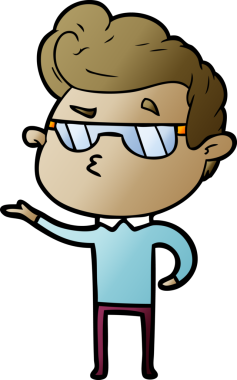 Bir insan tarafından çizilmiş havalı bir çizgi film.