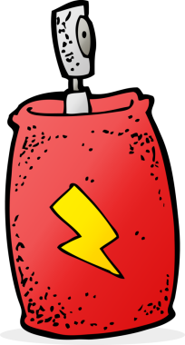 Bir insan tarafından çizilmiş çizgi film spreyi.