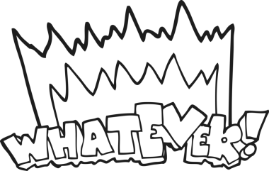 El yazısıyla çizilmiş siyah beyaz çizgi film. Her neyse! Bir insan tarafından çizilmiş bağır