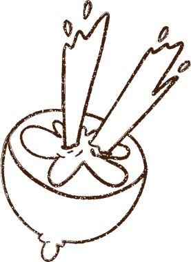 Fışkırtan kireç kömürü bir insan tarafından çizilmiş.