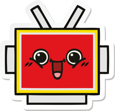 Bir insan tarafından çizilmiş şirin bir robot kafasının çıkartması.