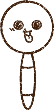 Bir insan tarafından çizilen Büyüteç Kömür Çizimi